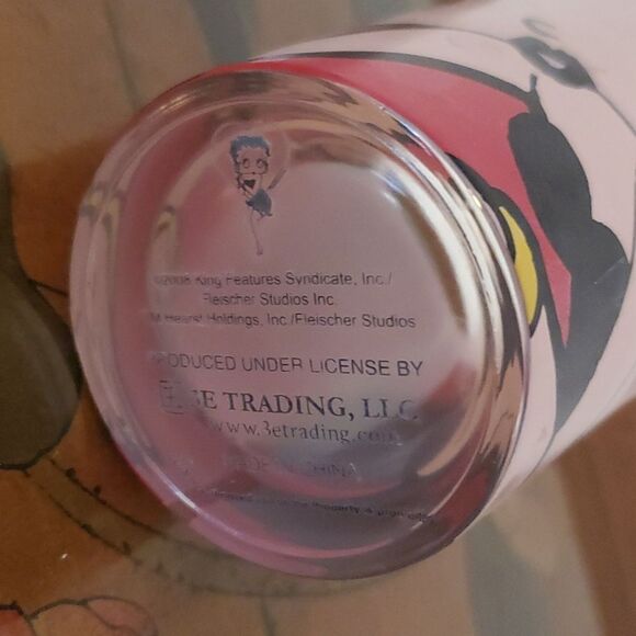 3E Trading Betty Boop Glass 14 oz - Picture 5 of 5